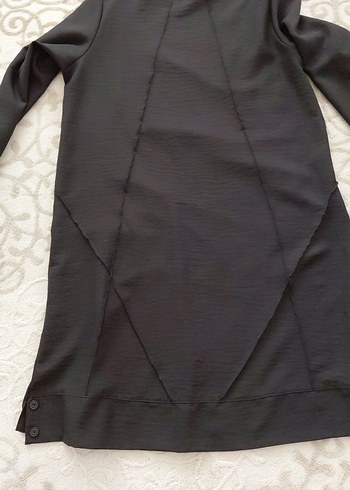 Düğmeli Siyah Tunik