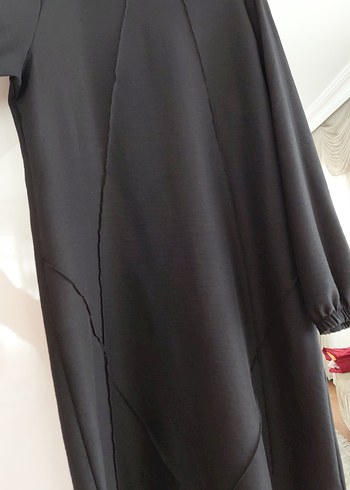 xl Beden Düğmeli Siyah Tunik
