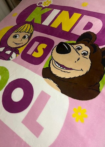 Pembe Baskılı Çocuk Battaniyesi - Görsel 4