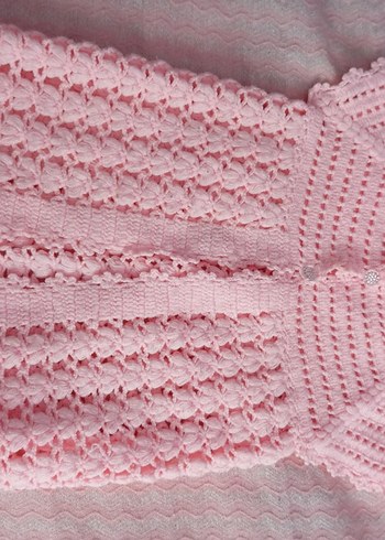 el örgüsü kız bebek yeleği - Görsel 2