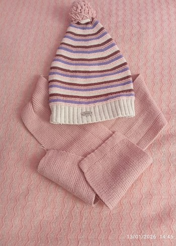 1-3 yaş arası bebek atkı ve bere seti - Görsel 2