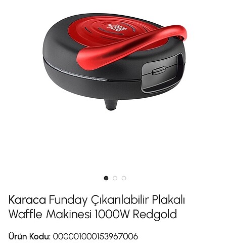 Karaca waffle makinası