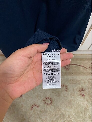 m Beden lacivert Renk Burberry elbise
