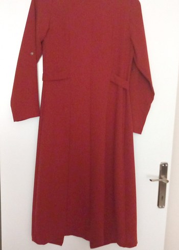 38 Beden bordo Renk krep uzun ceket