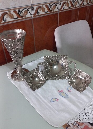Gümüş vazo set