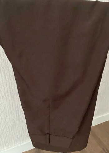 Trendyol & Milla Düğmeli Kahverengi Midi Kumaş Pantolon