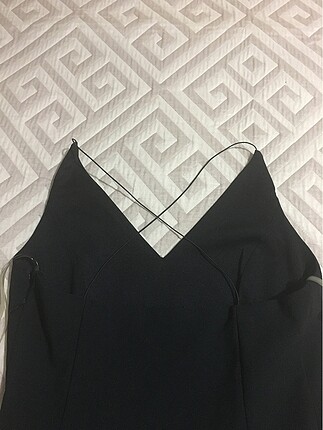 38 Beden siyah Renk Batik İp Askılı Elbise