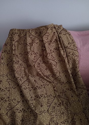 kadıfe perde hakı renk - Görsel 5