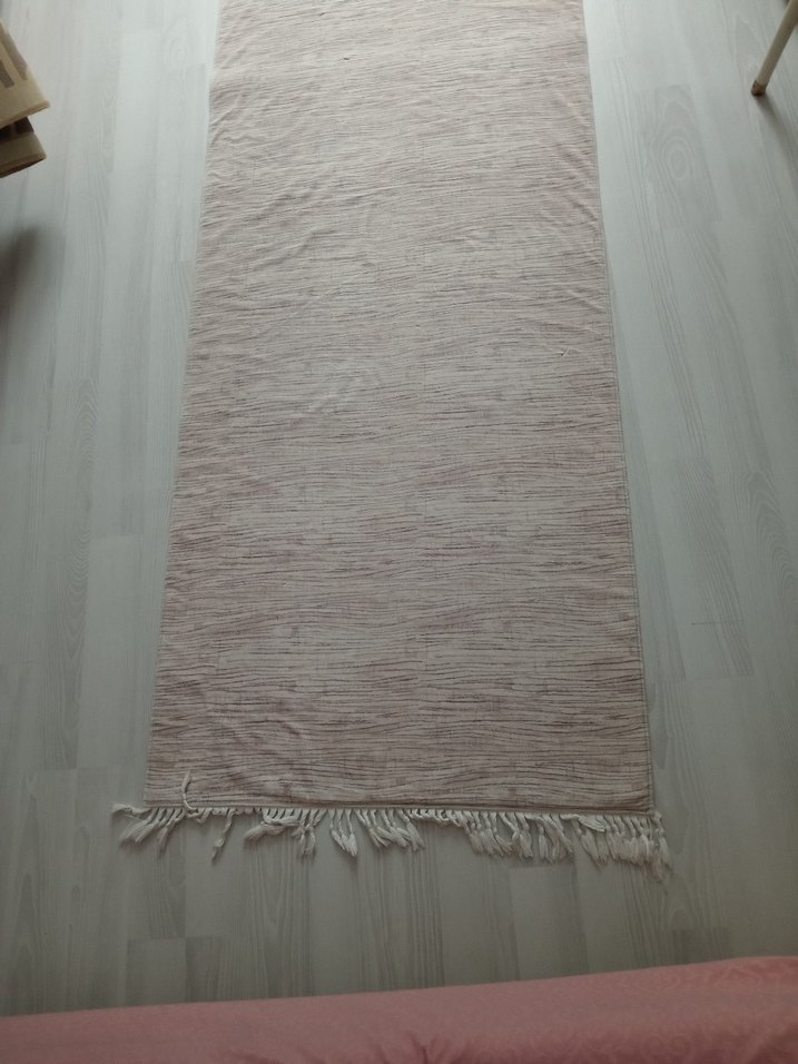 Bej Gri Bohem Tarzı Düz Halı - Görsel 3