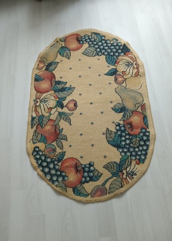 Çok Renkli Baskılı Oval Halı - Görsel 2