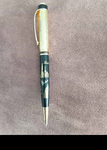 Parlak Altın Renkli Tükenmez Kalem - Görsel 3