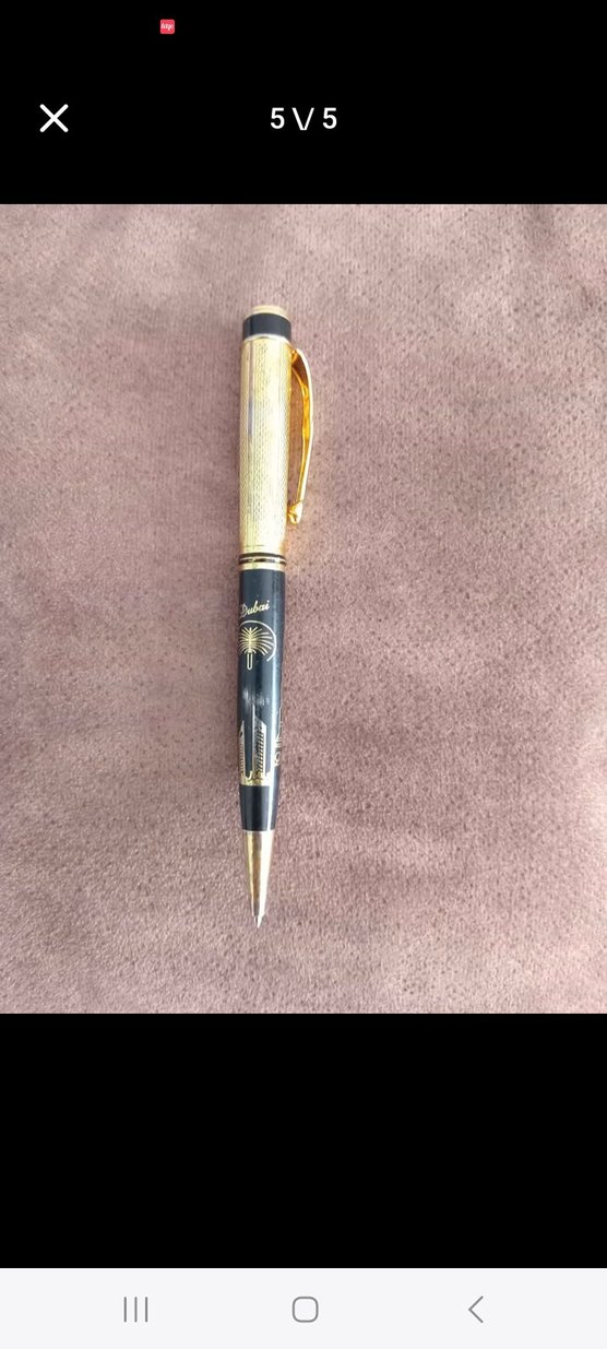 Parlak Altın Renkli Tükenmez Kalem - Görsel 2