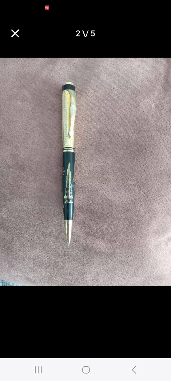 Parlak Altın Renkli Tükenmez Kalem - Görsel 4