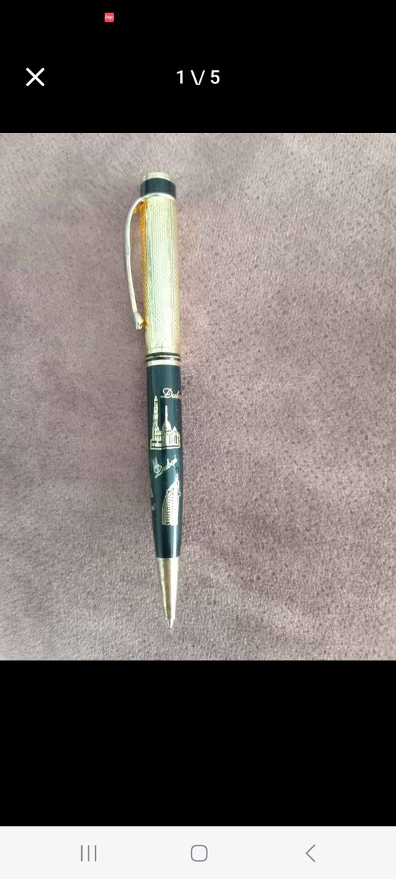 Parlak Altın Renkli Tükenmez Kalem - Görsel 3