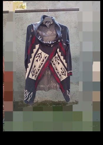 trıko Uzun Kollu Çok Renkli Kadın Tunik - Görsel 6