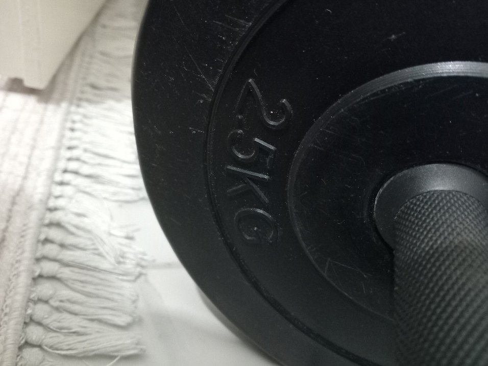 Siyah Baskılı Egzersiz ağırlık - Görsel 3