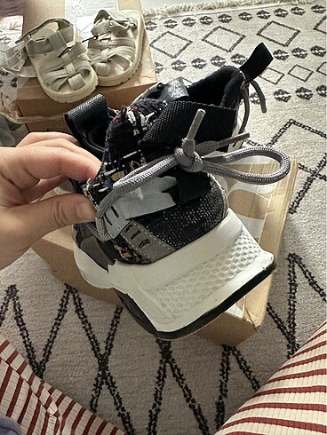 36 Beden siyah Renk Elle Sneaker Spor ayakkabı