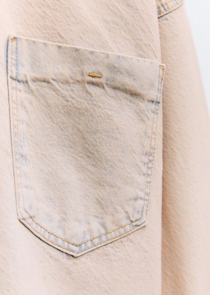 Zara denim ceket kot - Görsel 3