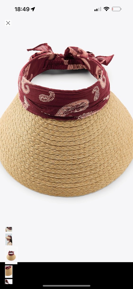 Bej Keten Bohem Şapka - Görsel 3