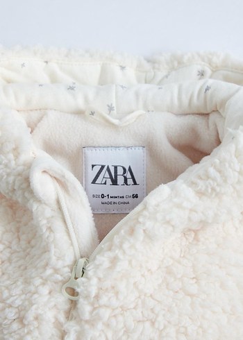 Kız Bebek Beyaz Kapüşonlu Kürklü Tulumu - Görsel 3