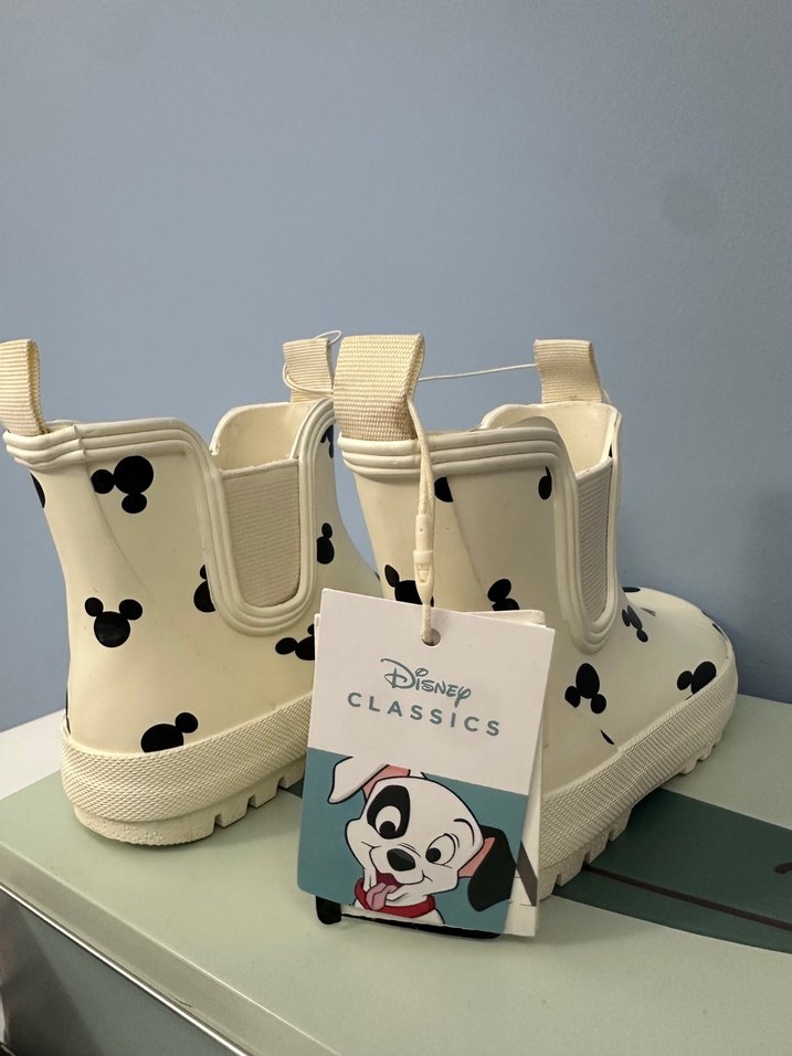 Mickey Mouse Desenli Beyaz Kız Yağmur Botu - Görsel 3