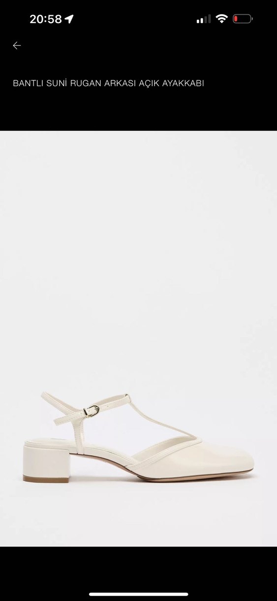 Beyaz Blok Topuklu Klasik Kadın Ayakkabısı - Görsel 2