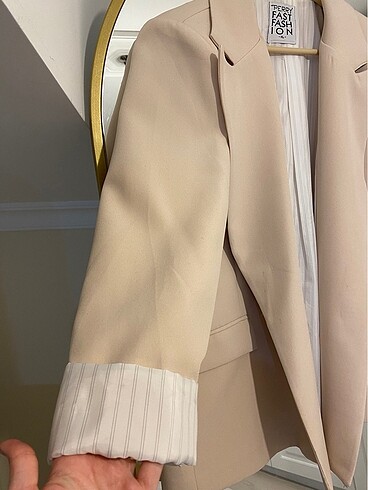 xl Beden ten rengi Renk Blazer ceket