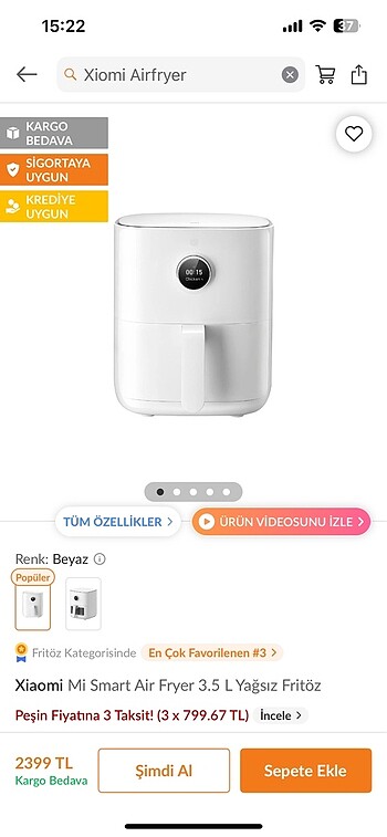 Xiaomi airfryer