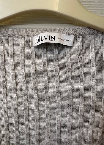 Dilvin Bej Fırfırlı crop Triko Kadın Kazak - Görsel 2