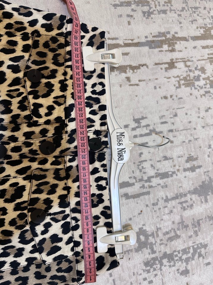 Mango Düğmeli Leopar Desenli Mini Etek - Görsel 5