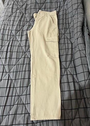 Baggy bej rengi pantolon - Görsel 2