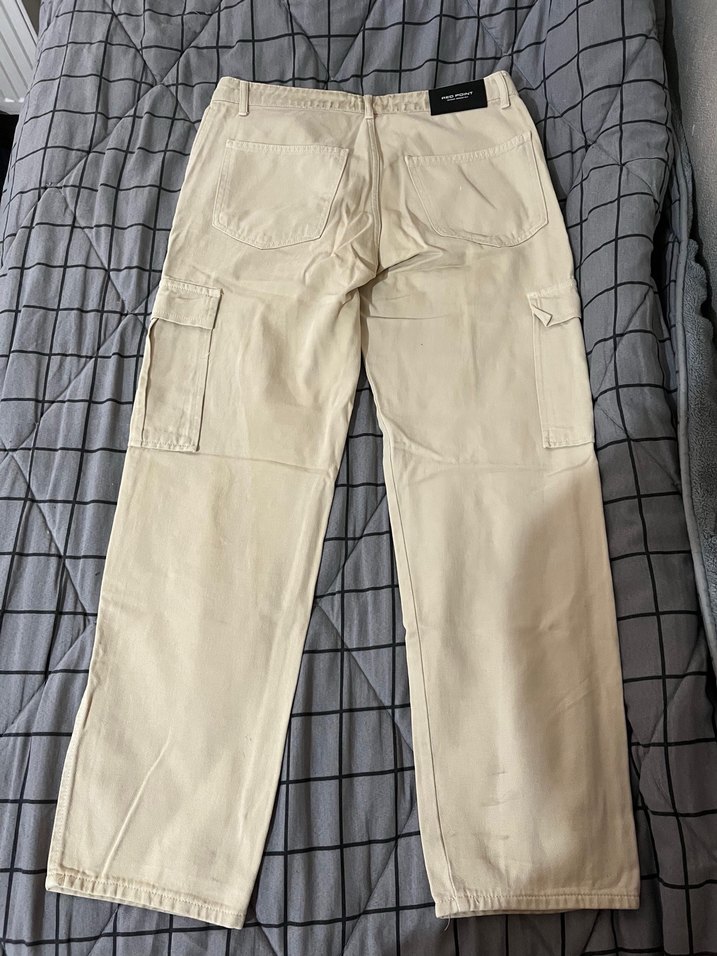 Baggy bej rengi pantolon - Görsel 3