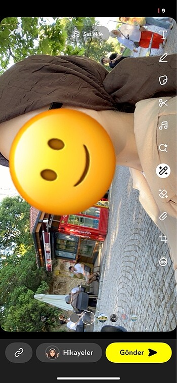 Kahverengi eşarp - Görsel 2