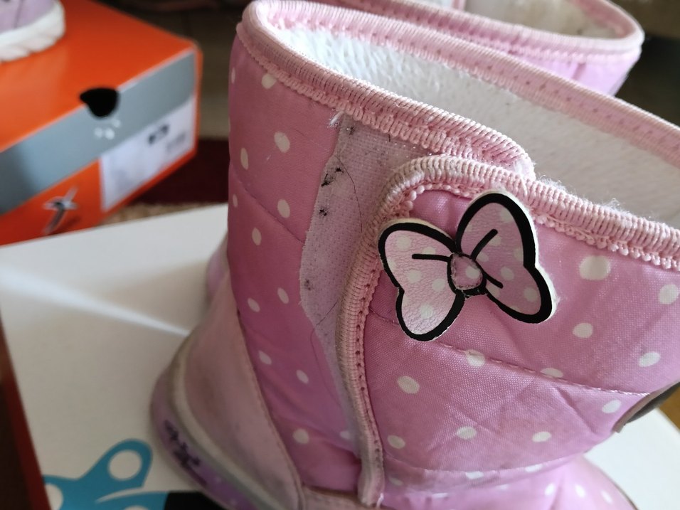 Kız Çocuk Pembe Minnie Mouse Desenli Bot - Görsel 3