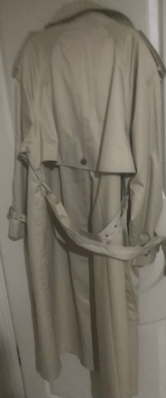 Bej Uzun Kadın Trençkot Kemerli - Görsel 4