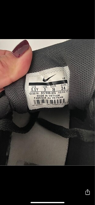 38 Beden beyaz Renk Nike airmax