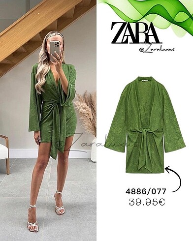 Zara Zara Bağlamalı Elbise