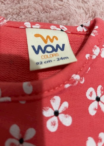 Kırmızı Çiçek Desenli Uzun Kollu Bebek Takımı - Görsel 3