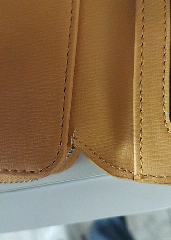 Kamel Renk Deri Kadın Cüzdanı - Görsel 6