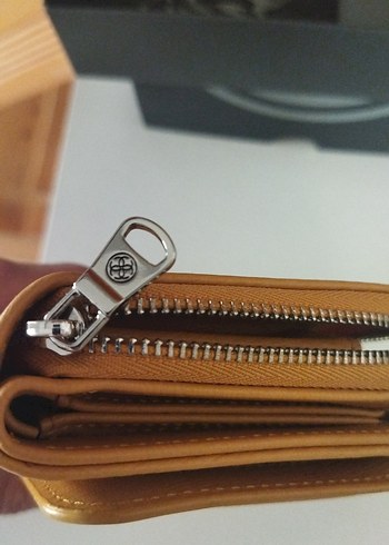 Kamel Renk Deri Kadın Cüzdanı - Görsel 7