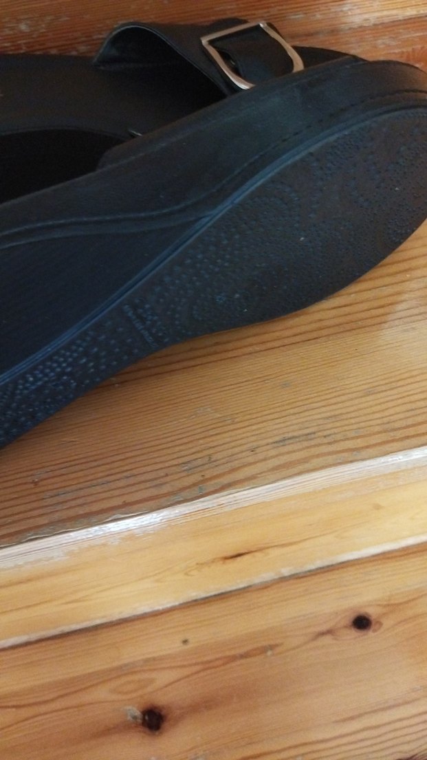 Kadın Siyah Tokalı Dolgu Topuk Terlik - Görsel 3