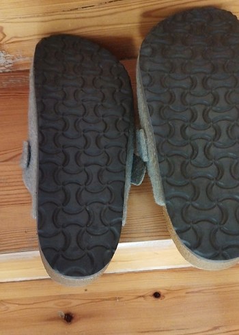 sütlü kahveYünlü erkek Terlik Tokalı - Görsel 3