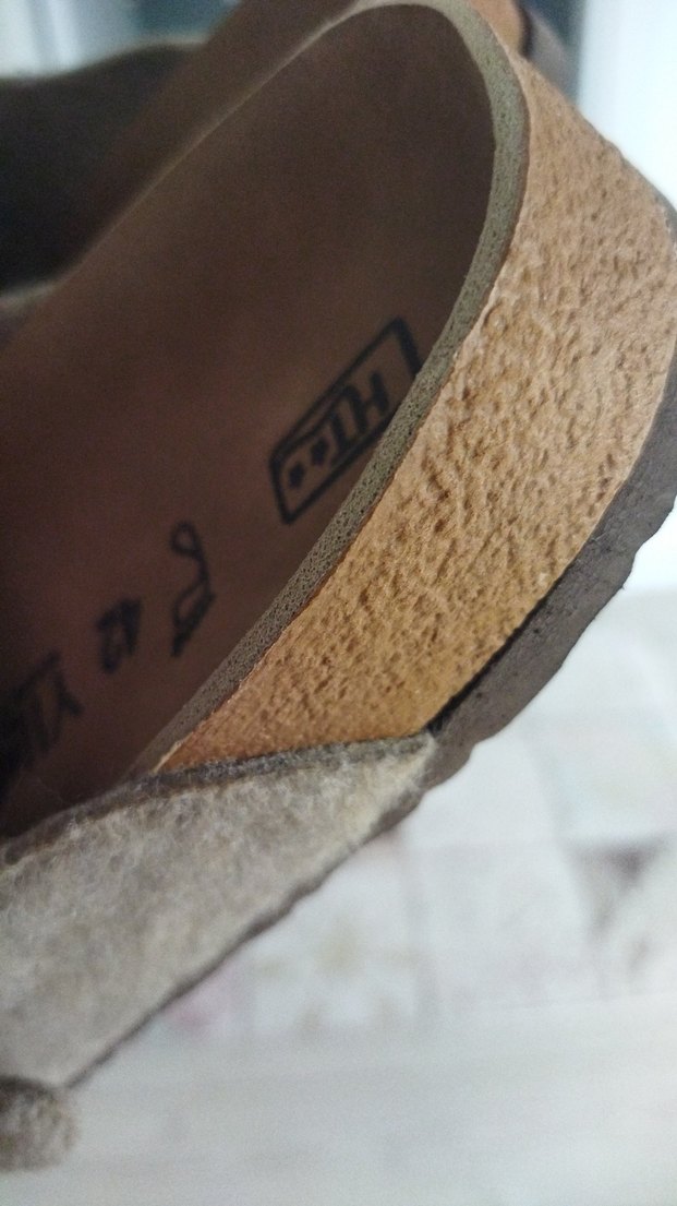 sütlü kahveYünlü erkek Terlik Tokalı - Görsel 4