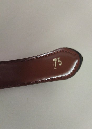 Klasik Kahverengi Kadın Deri Kemer - Görsel 3