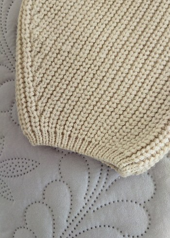 Bej Kadın Triko Sweatshirt - Görsel 3