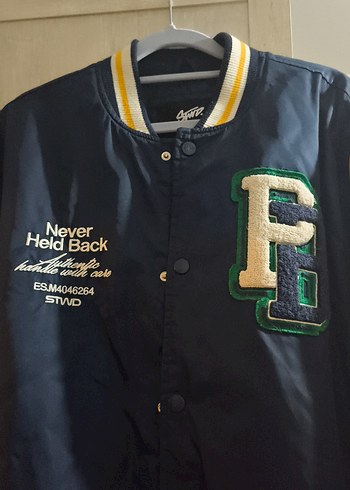 Lacivert Kırık Beyaz Spor Kolej Ceket 40 Beden - Görsel 2