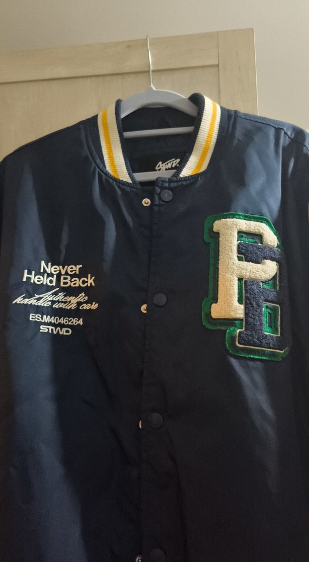 Lacivert Kırık Beyaz Spor Kolej Ceket 40 Beden - Görsel 2