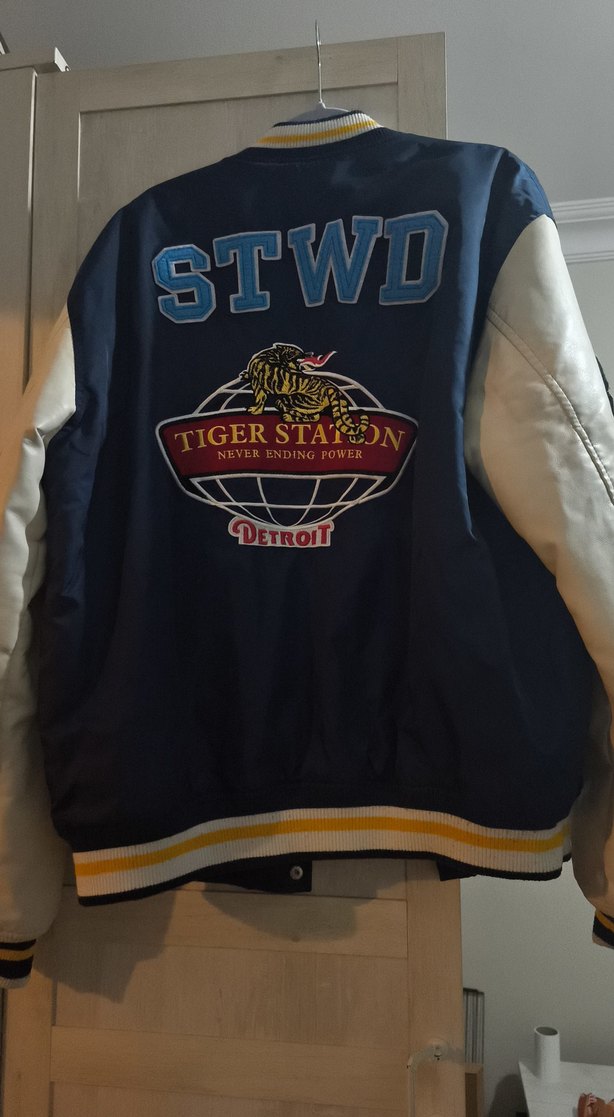 Lacivert Kırık Beyaz Spor Kolej Ceket 40 Beden - Görsel 5