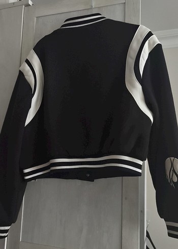 Siyah Kadın Spor Bomber Ceket - Görsel 5