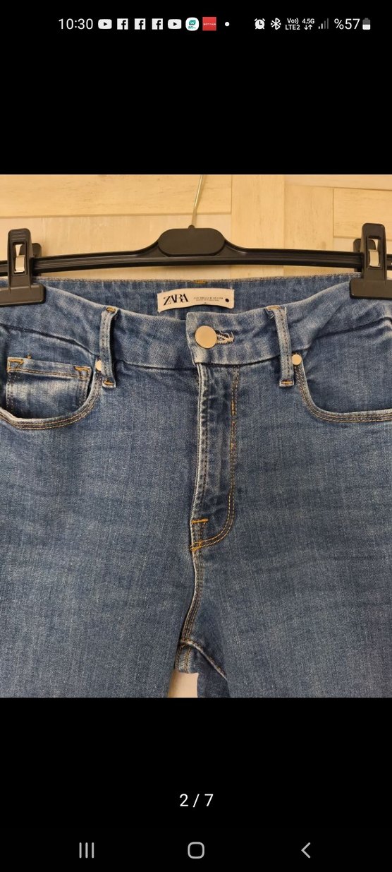 Zara 38 beden jeans pantolon - Görsel 3